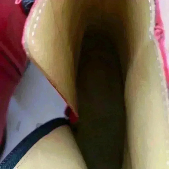 IRO Red Short Bootie With Stud Detail-Woman’s Size 39 (US 8) New - Picture 6 of 13